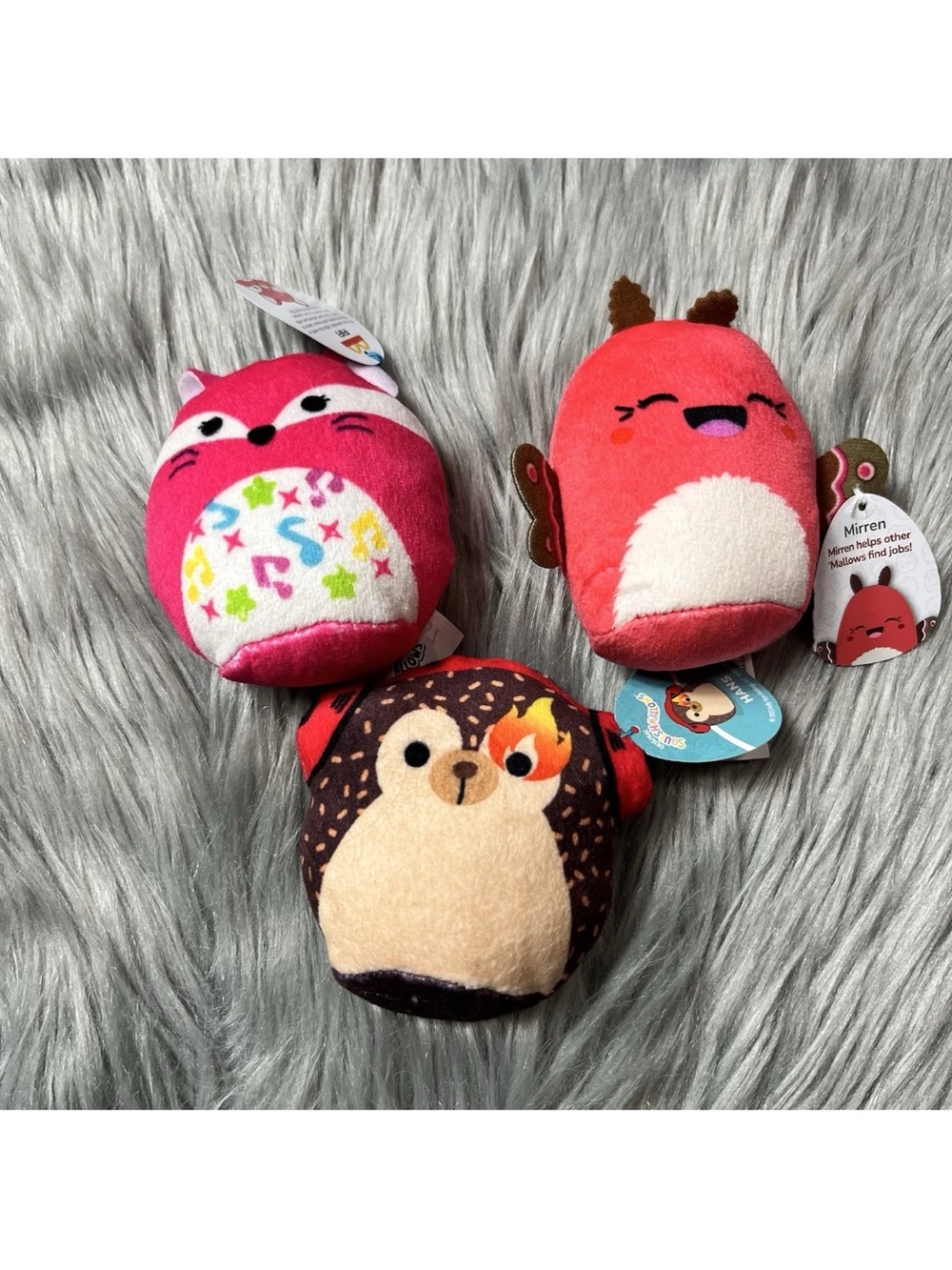 McDonald’s Squishmallow Bundle Of 3 Happy Meal Toys Hans Fifi Mirren